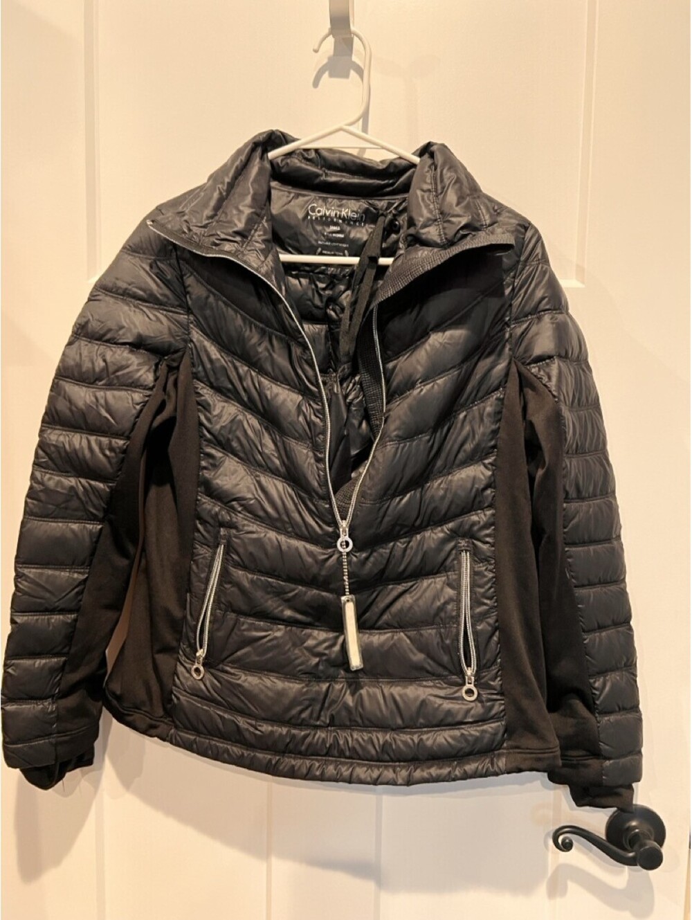 Calvin Klein Performance Womens S Black Packable Down Puffer Jacket